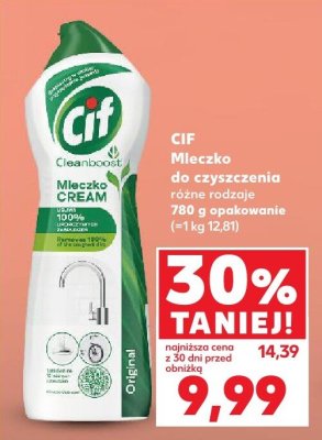 Mleczko do czyszczenia CIF różne rodzaje 780 g  promocja w Kaufland
