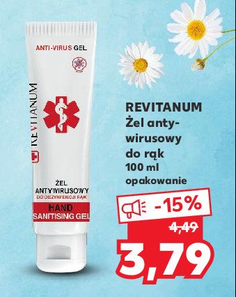 Żel antywirusowy do rąk Revitanum promocja