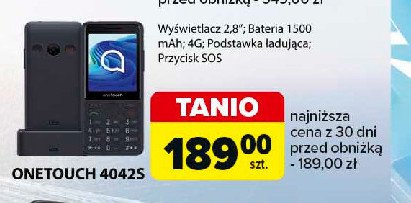 Smartfon onetouch 4042s Tcl promocja w Carrefour