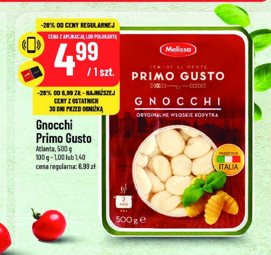 Gnocchi Melissa primo gusto promocja