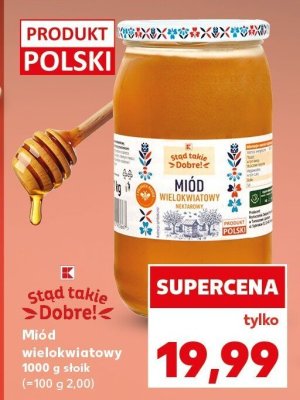 Miód wielokwiatowy 1 kg promocja w Kaufland