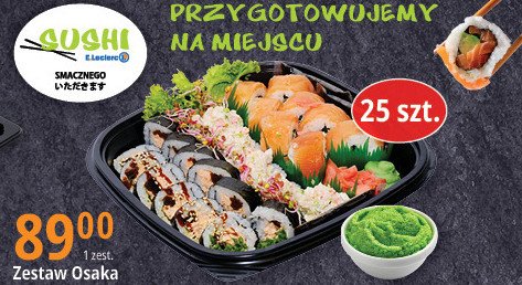 Zestaw osaka SUSHI E.LECLERC promocja