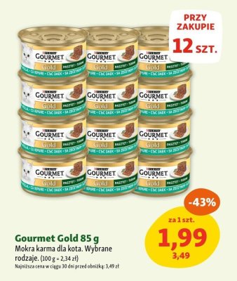 Karma mokra Gourmet Gold 85 g dla kota promocja w MAXI ZOO