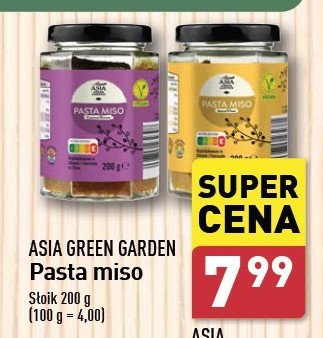 Pasta miso dunkel-aka Asia green garden promocja w Aldi