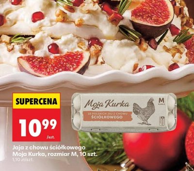 Jaja z chowu ściółkowego Moja Kurka, rozmiar M promocja w Biedronka