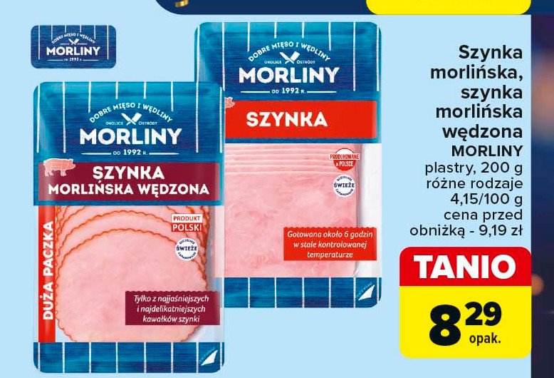 Szynka morlińska wędzona Morliny promocja