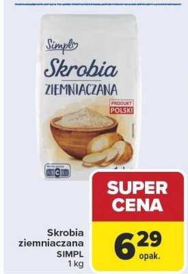Skrobia ziemniaczana 1kg Simpl promocja w Carrefour