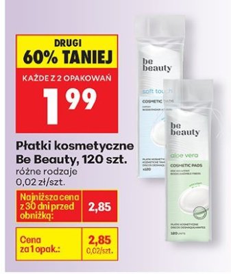 Płatki kosmetyczne, 120 szt., różne rodzaje promocja w Biedronka