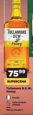 Likier na bazie whiskey Tullamore D.E.W. Honey promocja w Netto