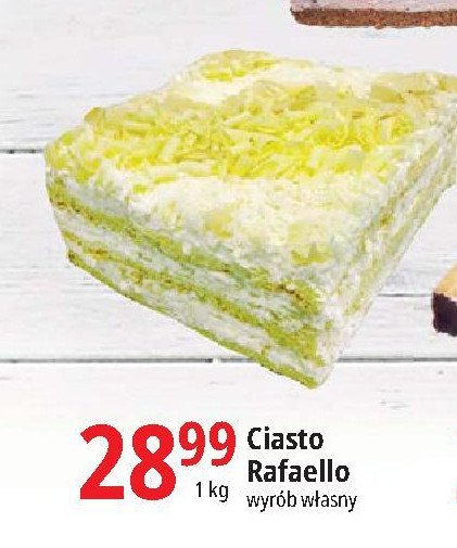 Ciasto raffaello Cukiernia e.leclerc promocja