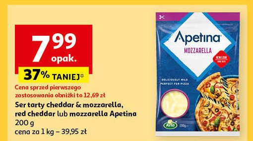 Ser cheddar & mozarella tarty Arla apetina promocja