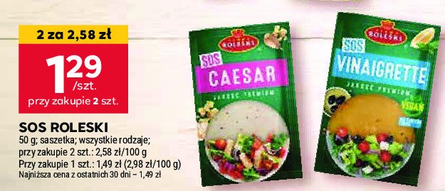 Sos vinegrette Roleski promocja