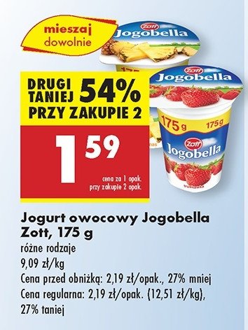 Jogurt ananas Jogobella promocja