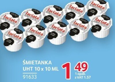 Śmietanka UHT 10 x 10 ml promocja w Selgros