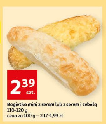 Bagietka z serem i cebulą promocja
