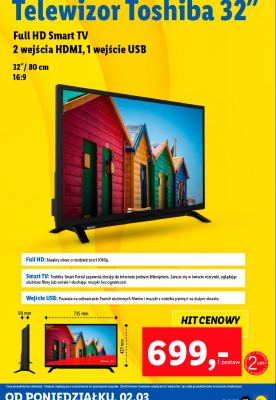 Telewizor smart tv 32'' Toshiba promocja