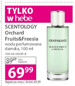 Woda perfumowana Scentology orchard fruits & freesia promocja