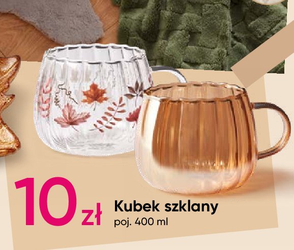 Kubek szklany 400 ml promocja