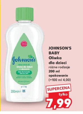Oliwka 艂agodna z aloesem Johnson's promocja
