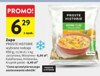 Zupa PROSTE HISTORIE wybrane rodzaje promocja w Intermarche