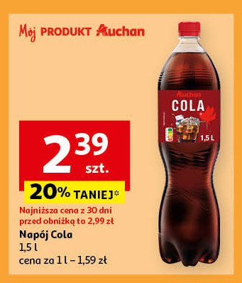 Napój cola premium Auchan promocja