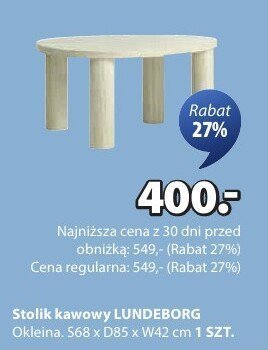 Stolik kawowy LUNDEBORG promocja w Jysk