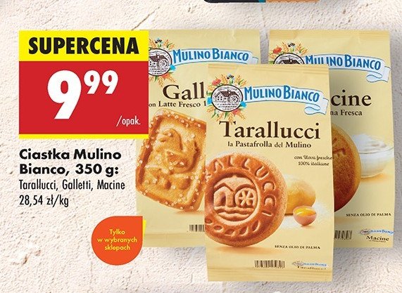 Ciastka tarallucci Mulino bianco promocja w Biedronka