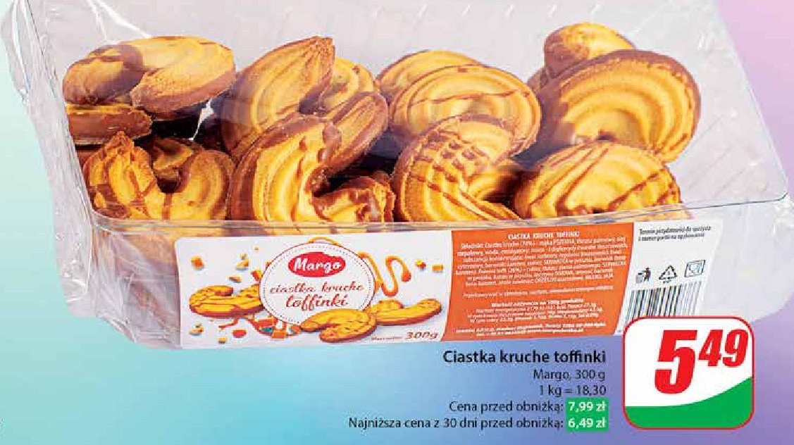 Ciastka kruche toffinki MARGO promocja