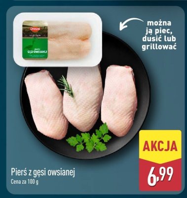 Pierś z gęsi owsianej promocja w Aldi