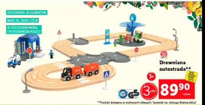 Autostrada drewniana 40 element贸w Play tive junior promocja
