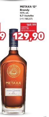 Brandy 12* 40% alk. 0,7 l  promocja w Kaufland