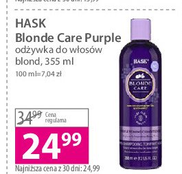 Odźywka do włosów Hask blonde care purple promocja
