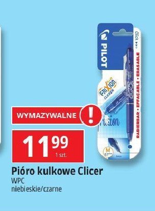 Długopis clicker czarny Pilot frixion promocja