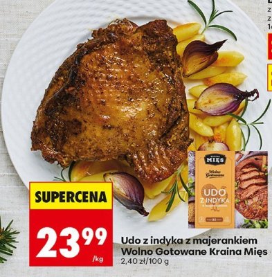 Udo z indyka z majerankiem Wolno Gotowane Kraina Mięs promocja w Biedronka