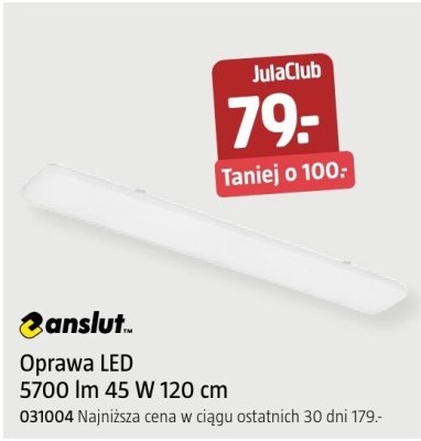 Oprawa LED Anslut 5700 lm 45 W 120 cm promocja w Jula