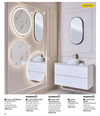 Lustro LED Carder promocja w Castorama