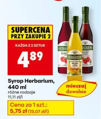 Syrop Herbarium, 440 ml promocja w Biedronka