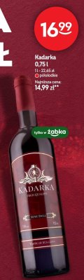 Wino Kadarka 0,75l promocja w Żabka