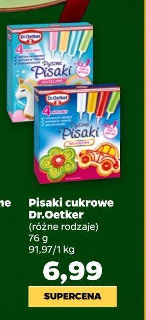 Pisaki pastelowe Dr. oetker promocja