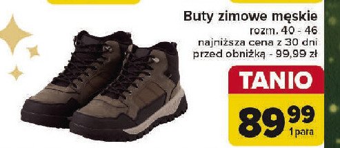 Buty zimowe męskie roz. 40-46 promocja