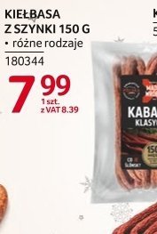 Kiełbasa z szynki 150 g różne rodzaje promocja w Selgros