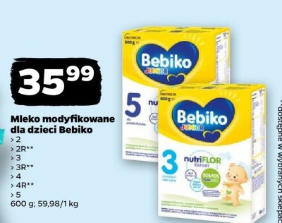 Mleko modyfikowane dla dzieci 2, 2R, 3, 3R, 4, 4R, 5; 600 g promocja w Netto