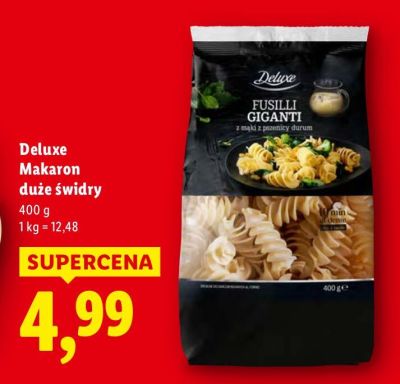 Makaron Deluxe duże świadry promocja w Lidl