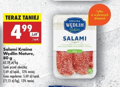 Salami Kraina wędlin nature promocja