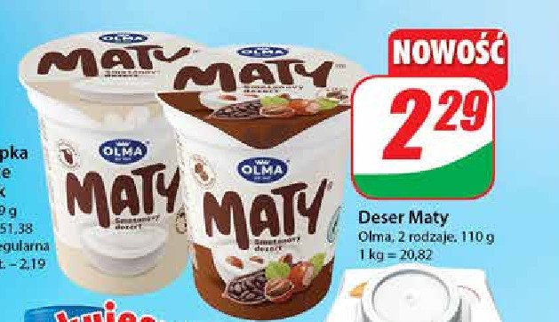 Deser orzechowy OLMA MATY promocja