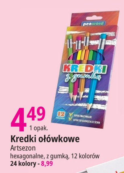 Kredki z gumk膮 PENWORD promocja