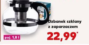 Dzbanek szklany z zaparzaczem promocja w Kaufland