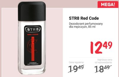 Dezodorant perfumowany Red Code dla mężczyzn promocja w Rossmann