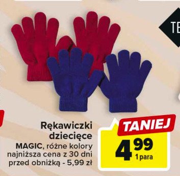 Rękawiczki dziecięce magic promocja