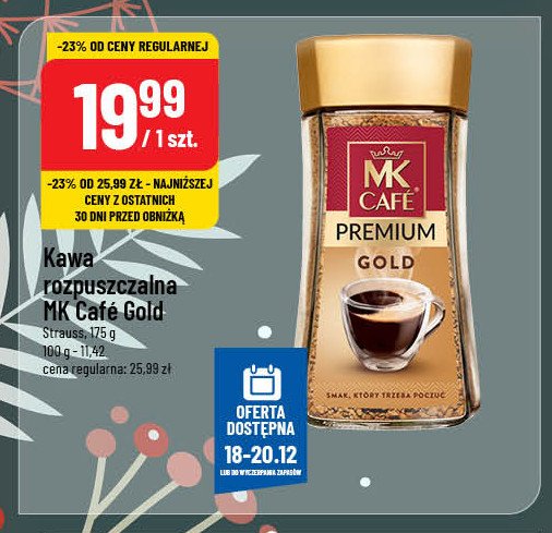 Kawa Mk cafe premium gold promocja